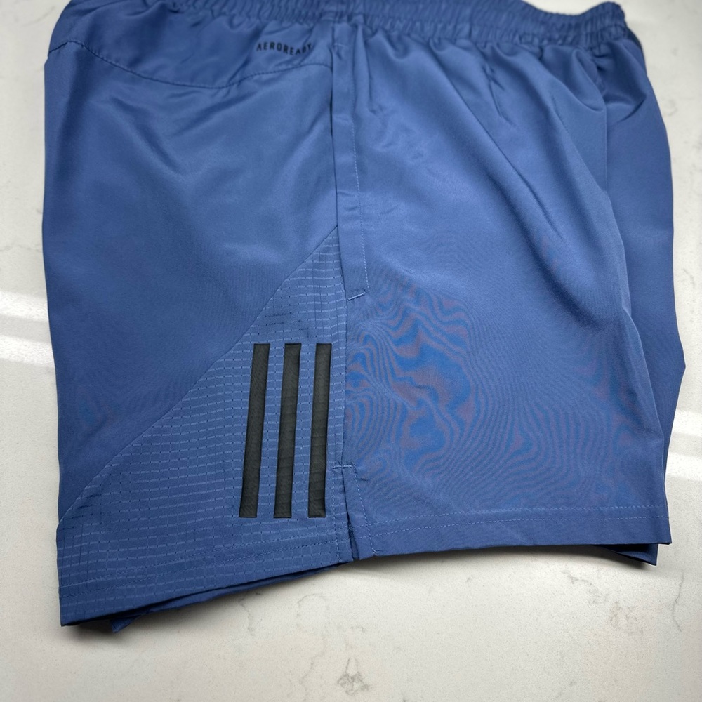 NWT ADIDAS Own The Run 7" Inseam Shorts in Crew Blue Men’s - Picture 4 of 7